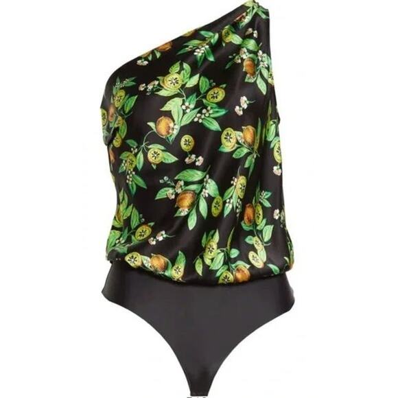 CAMI NYC Darby Silk Bodysuit Kiwi Floral Medium NWOT - Picture 7 of 7